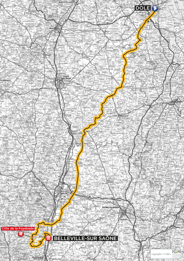 Streckenverlauf Tour de l´Avenir 2012 - Etappe 1