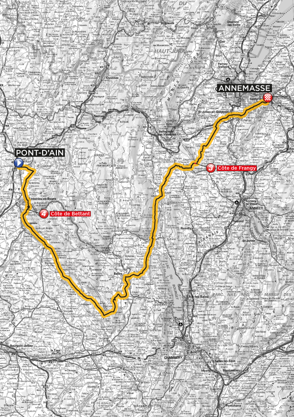 Streckenverlauf Tour de lAvenir 2012 - Etappe 3