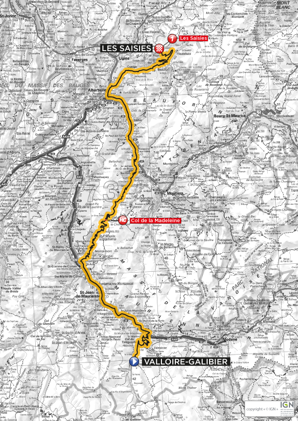 Streckenverlauf Tour de l´Avenir 2012 - Etappe 5