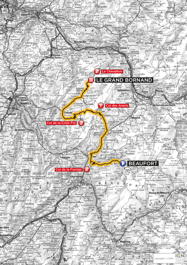 Streckenverlauf Tour de lAvenir 2012 - Etappe 6