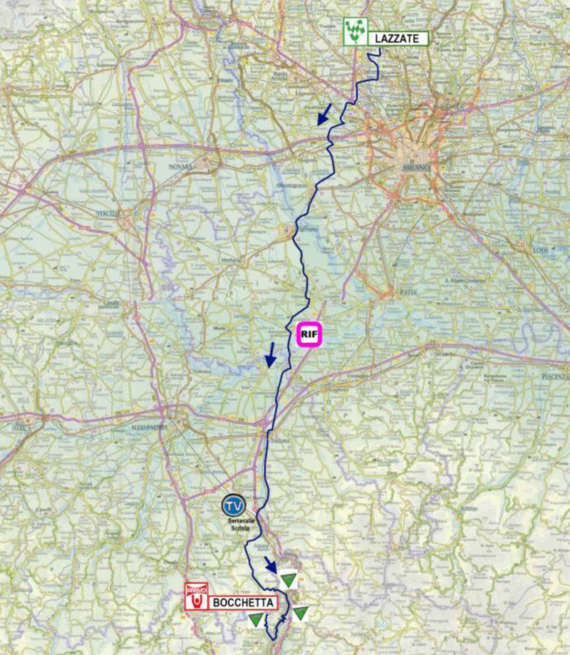 Streckenverlauf Giro di Padania 2012 - Etappe 4
