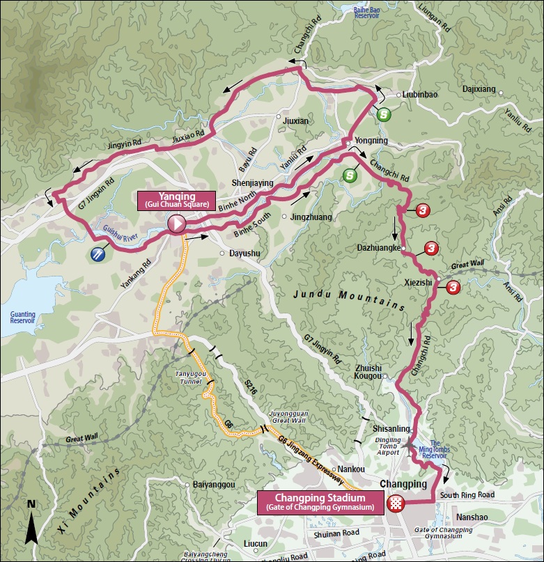 Streckenverlauf Tour of Beijing 2012 - Etappe 4
