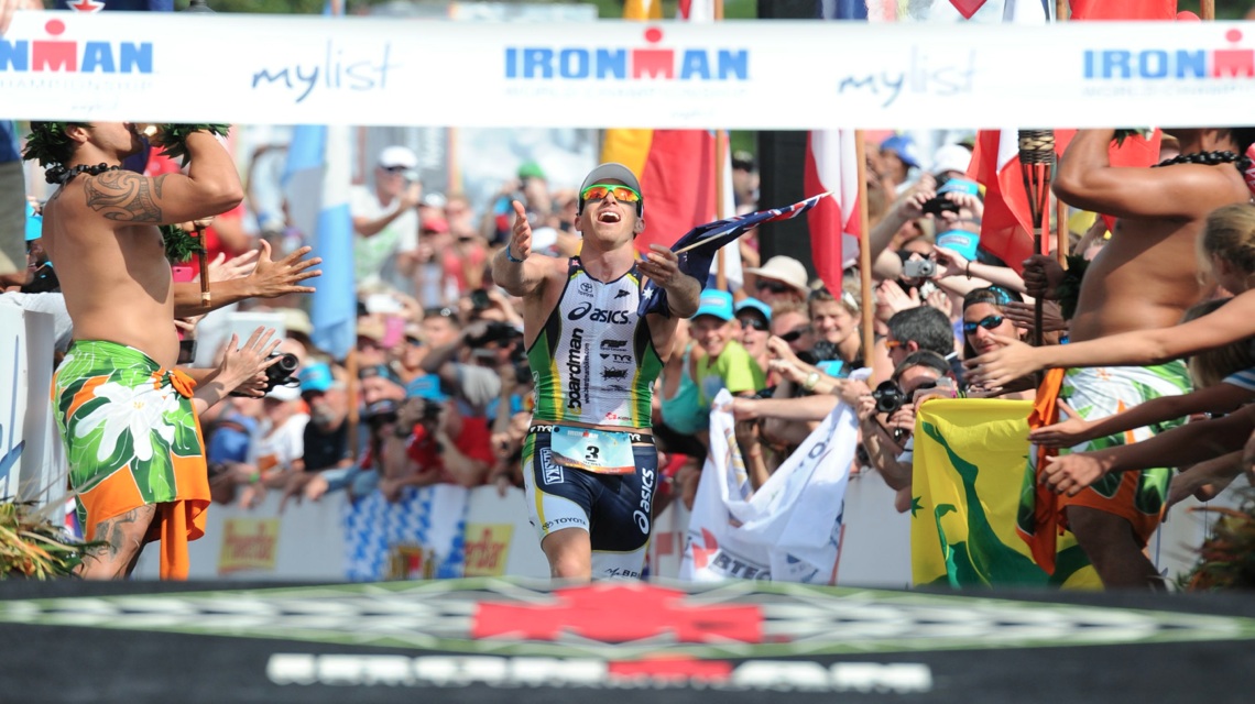Pete Jacobs gewinnt den Ironman Hawaii 2012 mit fnf Minuten Vorsprung (Foto: (c) finisherpix.com)