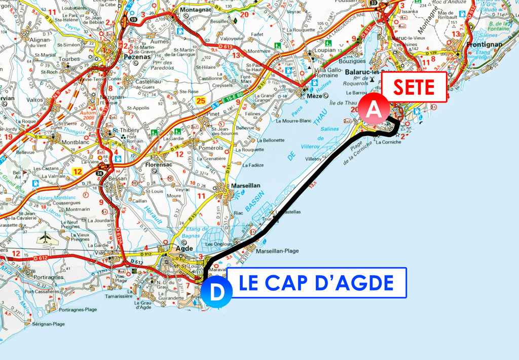 Streckenverlauf Tour Mditerranen 2013 - Etappe 2