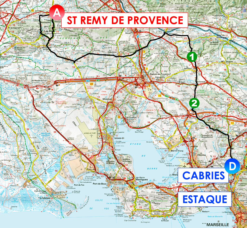 Streckenverlauf Tour Mditerranen 2013 - Etappe 3