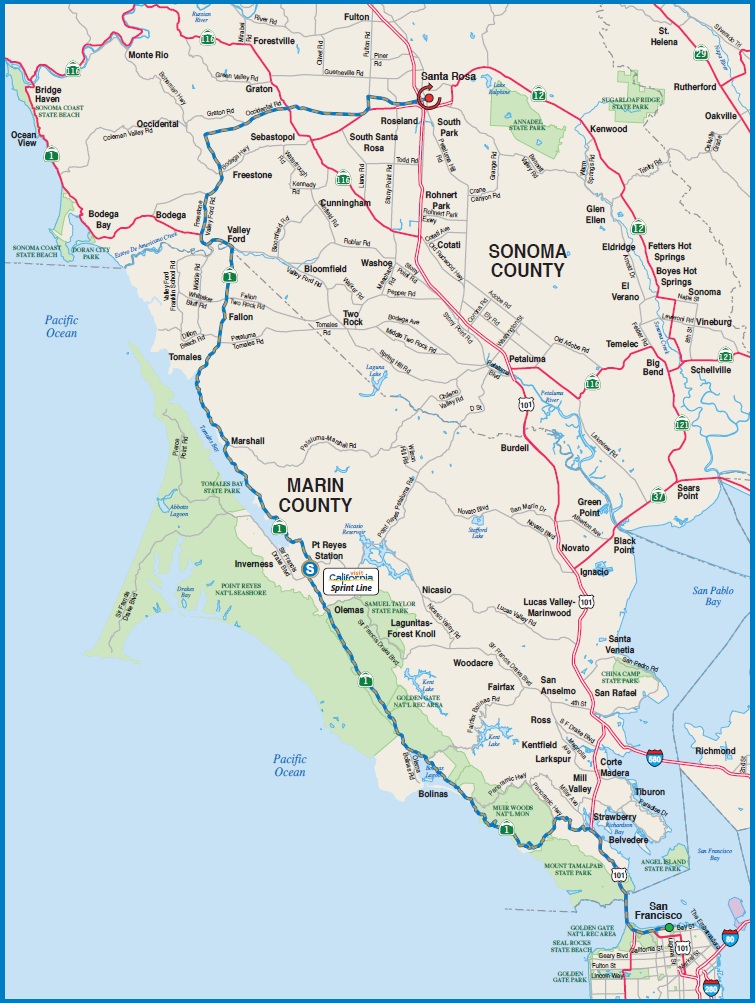 Streckenverlauf Amgen Tour of California 2013 - Etappe 8