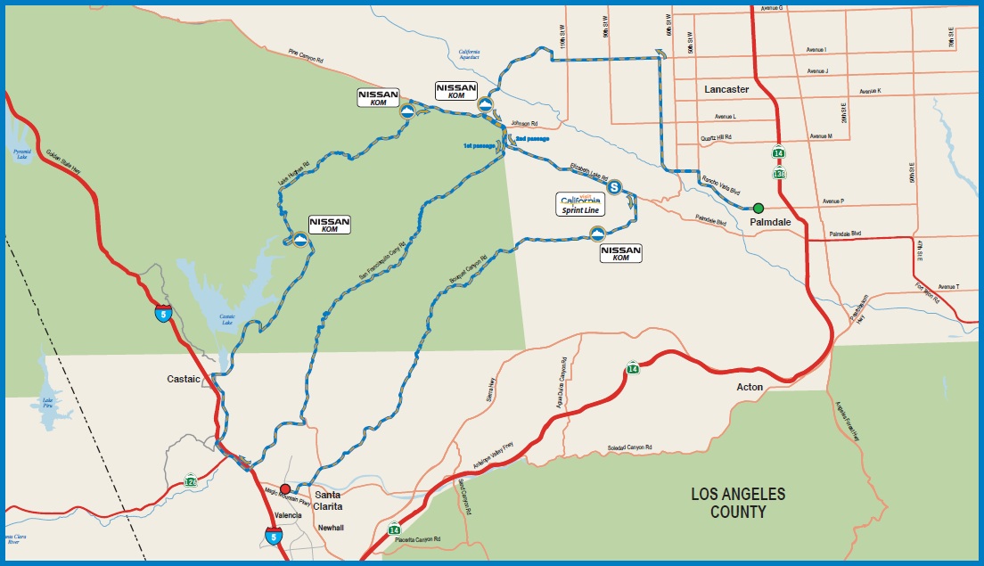 Streckenverlauf Amgen Tour of California 2013 - Etappe 3