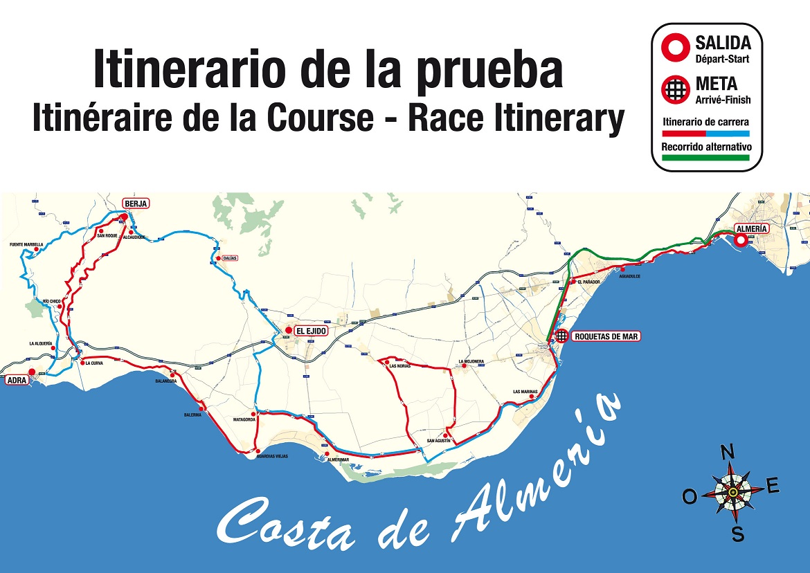 Streckenverlauf Clasica de Almeria 2013