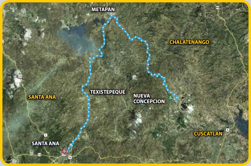 Streckenverlauf Vuelta el Salvador 2013 - Etappe 7