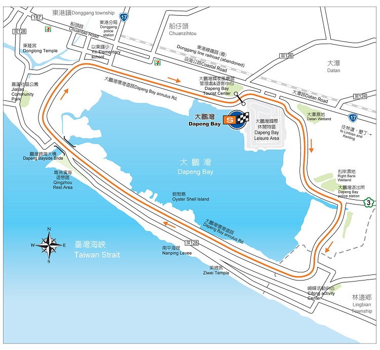 Streckenverlauf Tour de Taiwan 2013 - Etappe 1