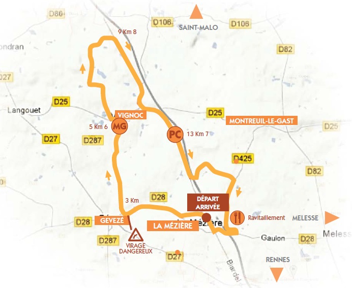 Streckenverlauf Val dIlle Classic - Souvenir Julien Ditlecadet 2013, erster Rundkurs