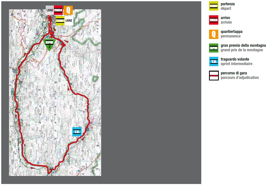 Streckenverlauf Giro del Trentino 2013 - Etappe 1a