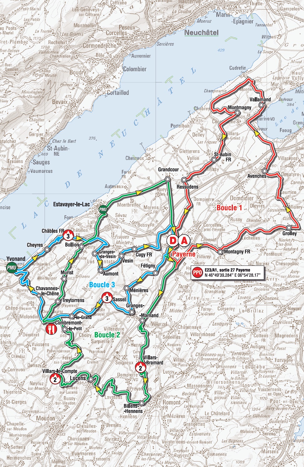 Streckenverlauf Tour de Romandie 2013 - Etappe 3