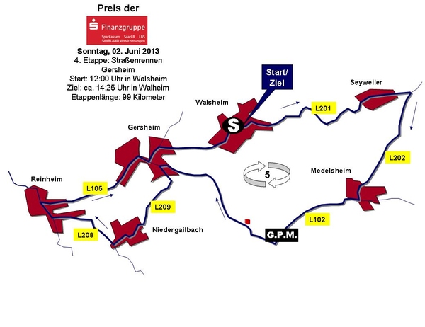 Streckenverlauf Trofeo Karlsberg 2013 - Etappe 4