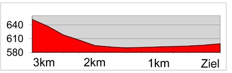 Hhenprofil Tour de Suisse 2013 - Etappe 3, letzte 3 km