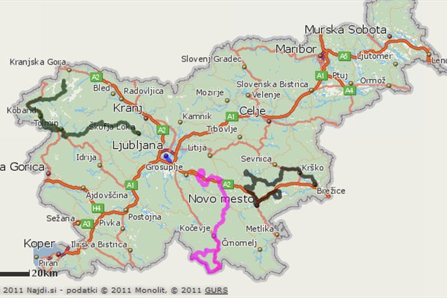 Streckenverlauf Tour de Slovnie 2013