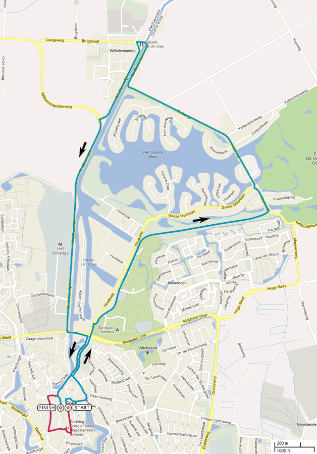 Streckenverlauf Ster ZLM Toer GP Jan van Heeswijk 2013 - Etappe 1