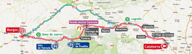 Streckenverlauf Vuelta a España 2013 - Etappe 17