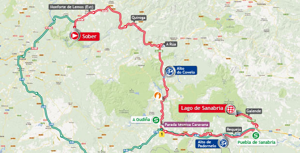 Streckenverlauf Vuelta a Espaa 2013 - Etappe 5