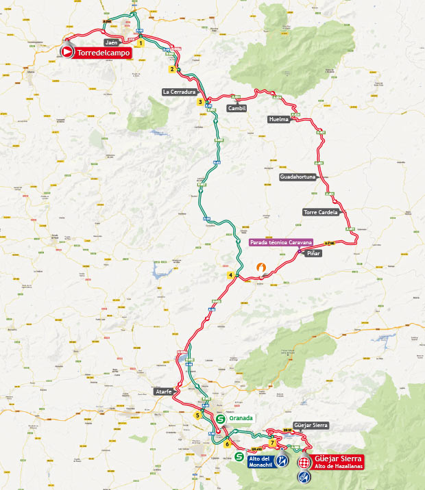 Streckenverlauf Vuelta a Espaa 2013 - Etappe 10