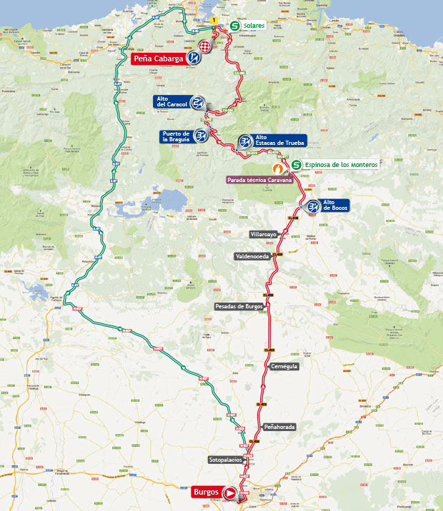 Streckenverlauf Vuelta a España 2013 - Etappe 18