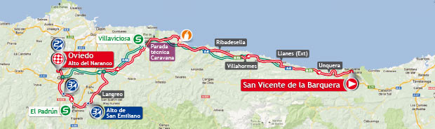 Streckenverlauf Vuelta a Espaa 2013 - Etappe 19