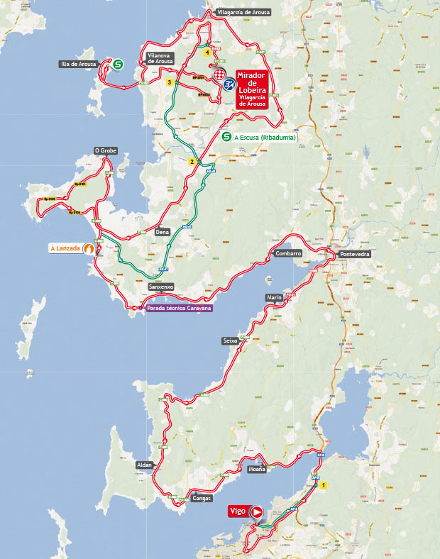 Streckenverlauf Vuelta a Espaa 2013 - Etappe 3