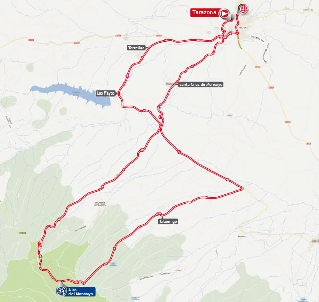 Streckenverlauf Vuelta a Espaa 2013 - Etappe 11