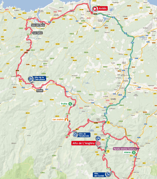 Streckenverlauf Vuelta a Espaa 2013 - Etappe 20