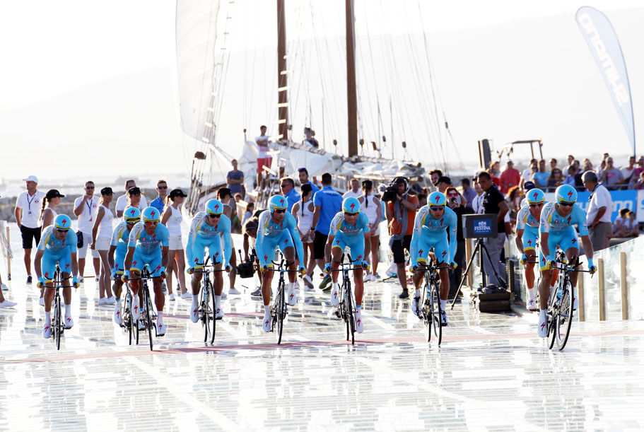 Vuelta-Auftakt nach Ma fr Nibali - Astana distanziert Konkurrenz im Mannschaftszeitfahren