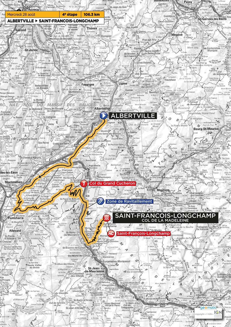 Streckenverlauf Tour de lAvenir 2013 - Etappe 4