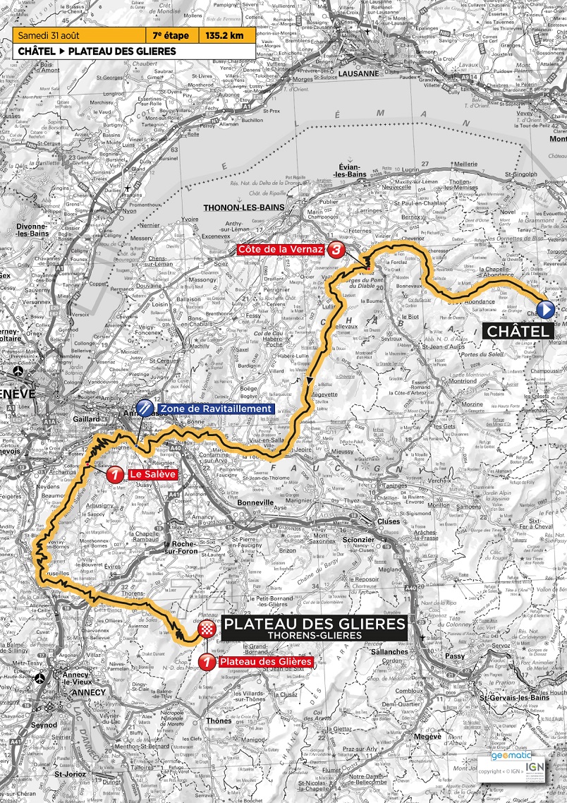 Streckenverlauf Tour de lAvenir 2013 - Etappe 7
