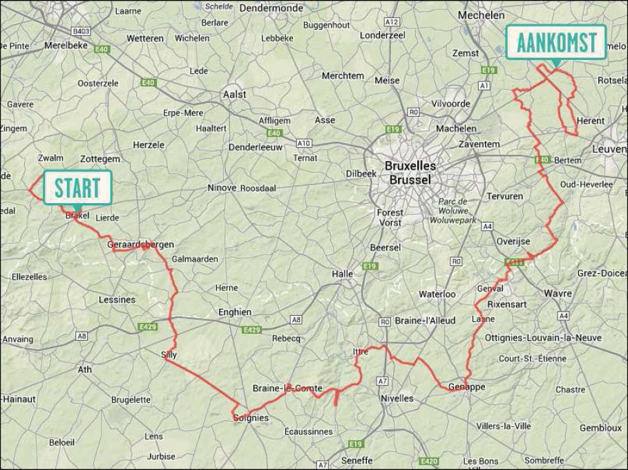 Streckenverlauf GP Impanis - Van Petegem 2013