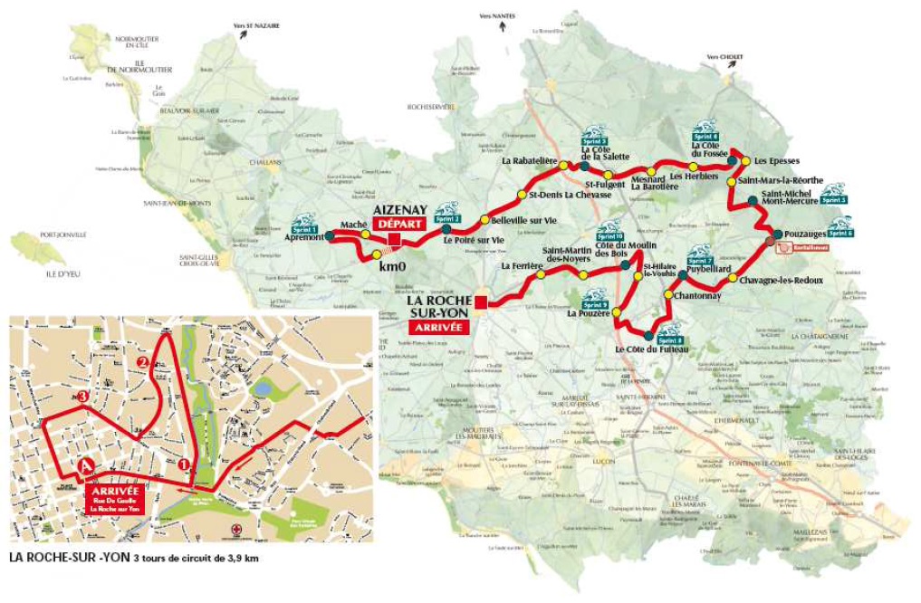 Streckenverlauf Tour de Vende 2013