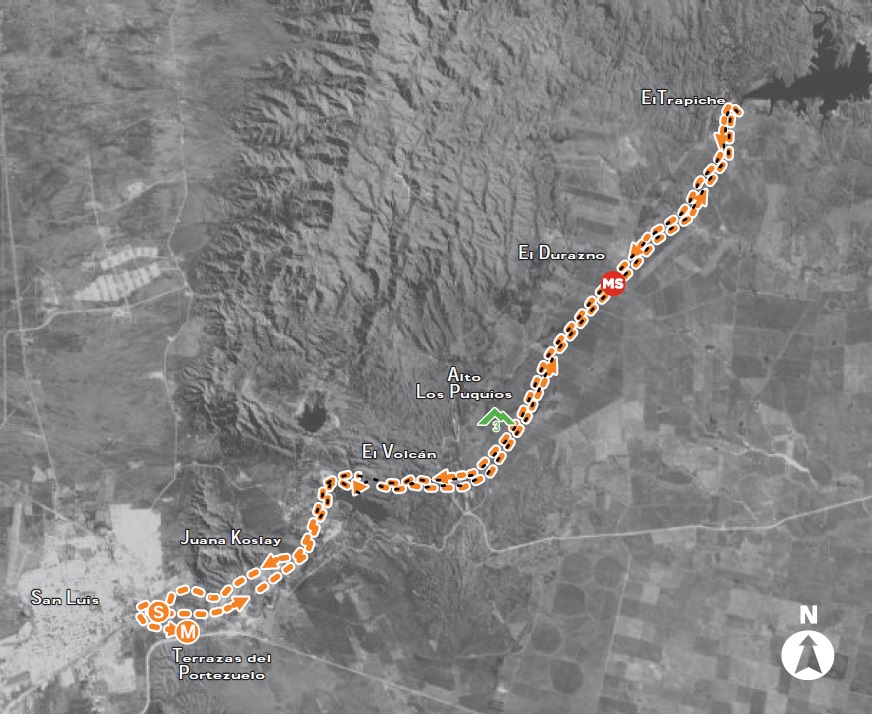 Streckenverlauf Tour de San Luis 2014 - Etappe 7