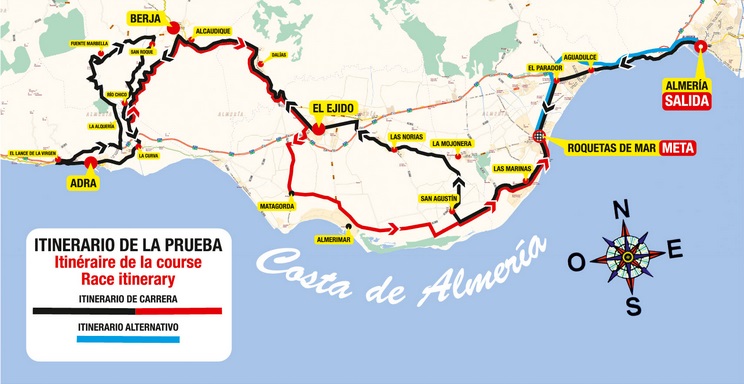 Streckenverlauf Clasica de Almeria 2014