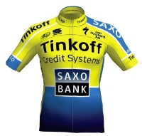 Trikot Tinkoff - Saxo (TCS) 2014