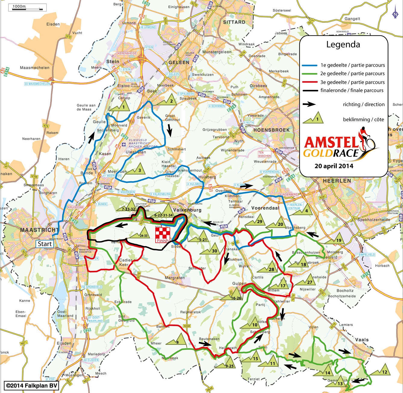 Vorschau 49. Amstel Gold Race - Karte