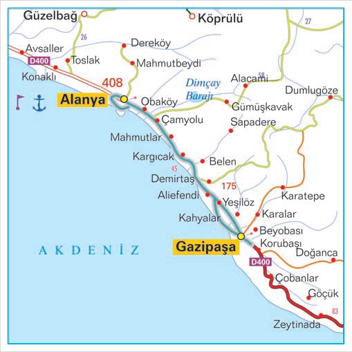 Streckenverlauf Presidential Cycling Tour of Turkey 2014 - Etappe 1