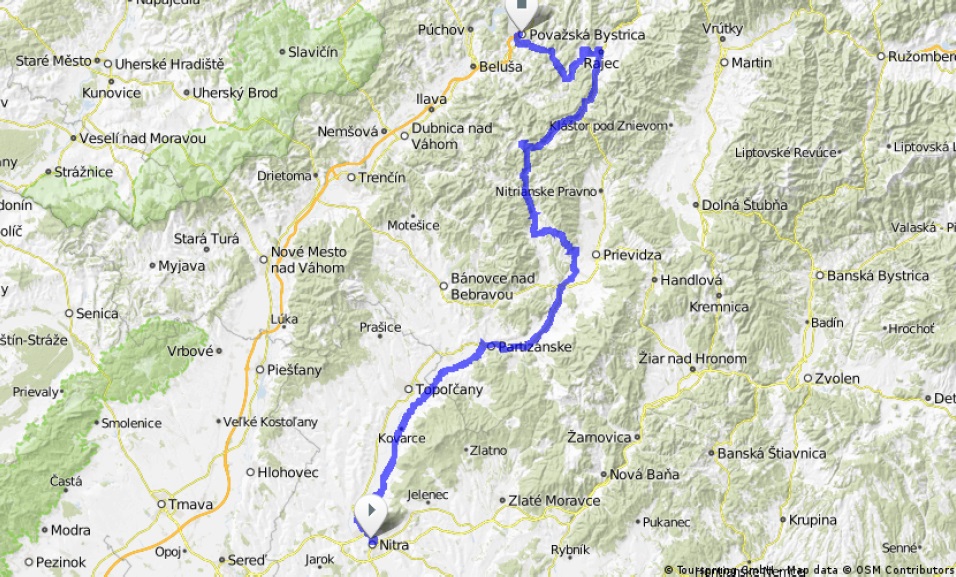 Streckenverlauf Carpathian Couriers Race U-23 2014 - Etappe 2