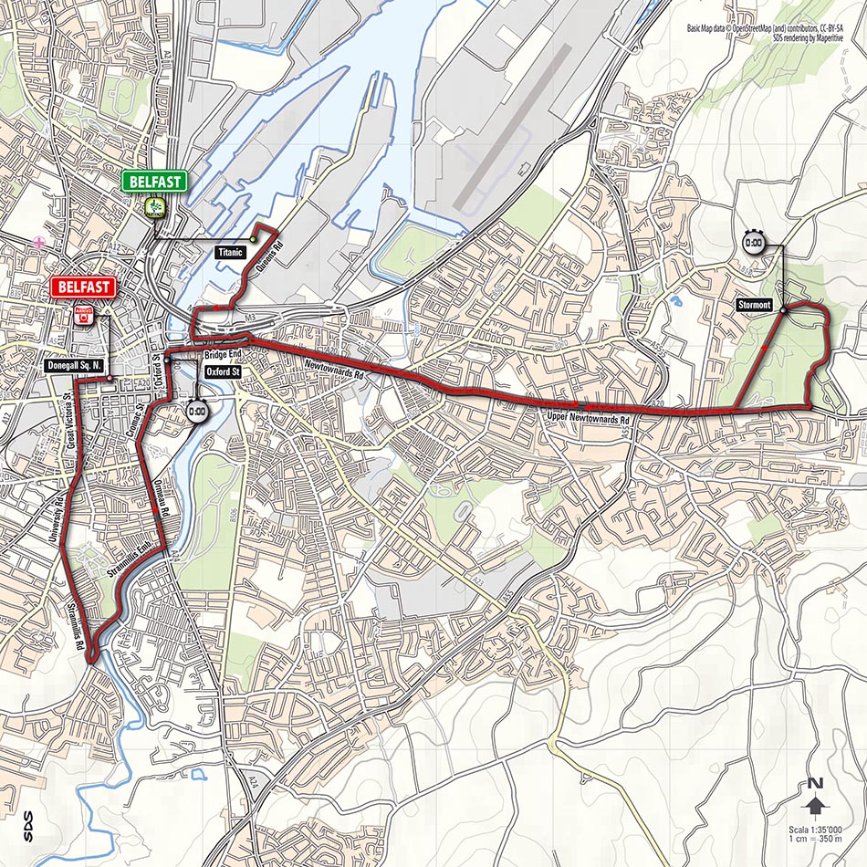 Streckenverlauf Hhenprofil Giro dItalia 2014 - Etappe 1