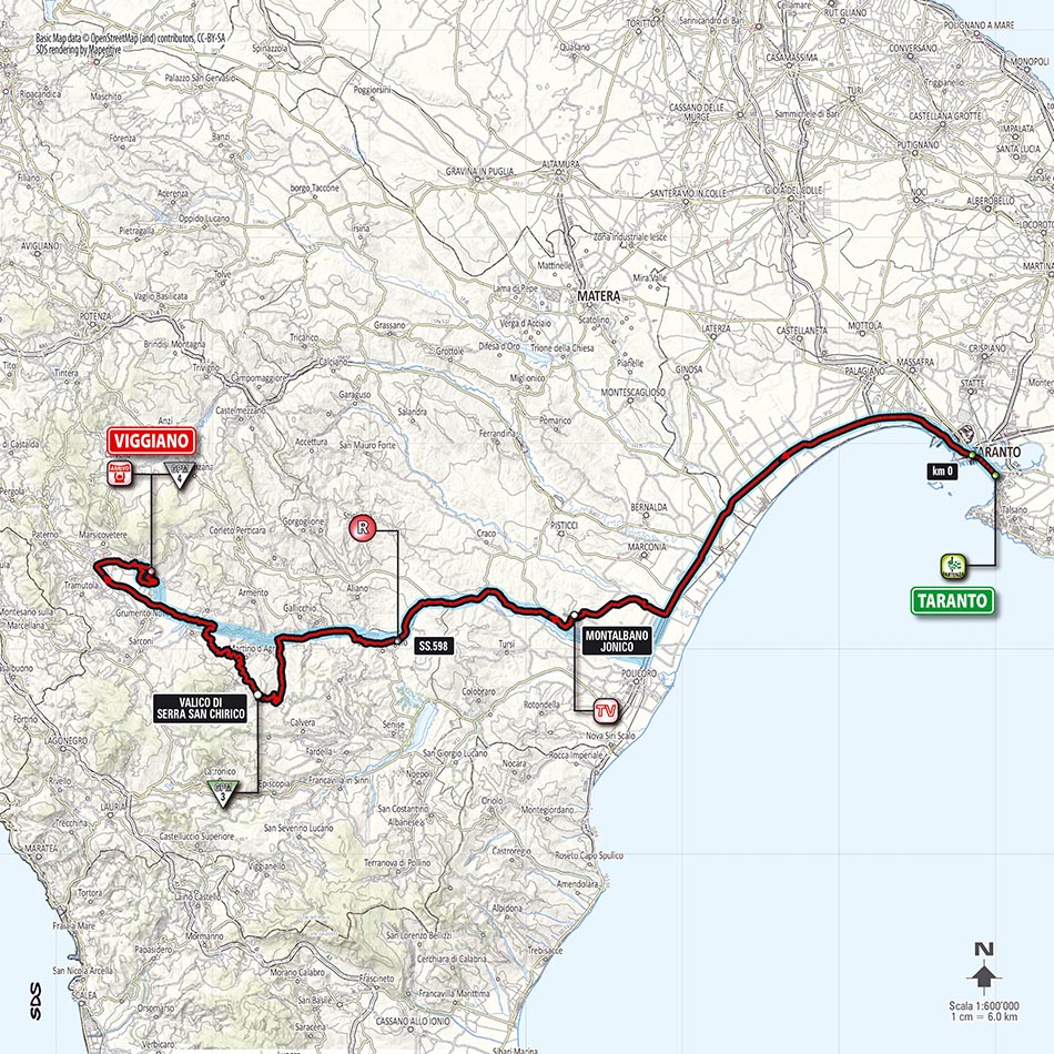 Streckenverlauf Hhenprofil Giro dItalia 2014 - Etappe 5