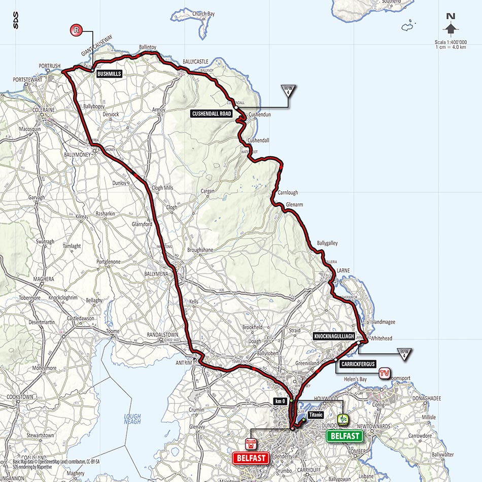 Streckenverlauf Hhenprofil Giro dItalia 2014 - Etappe 2