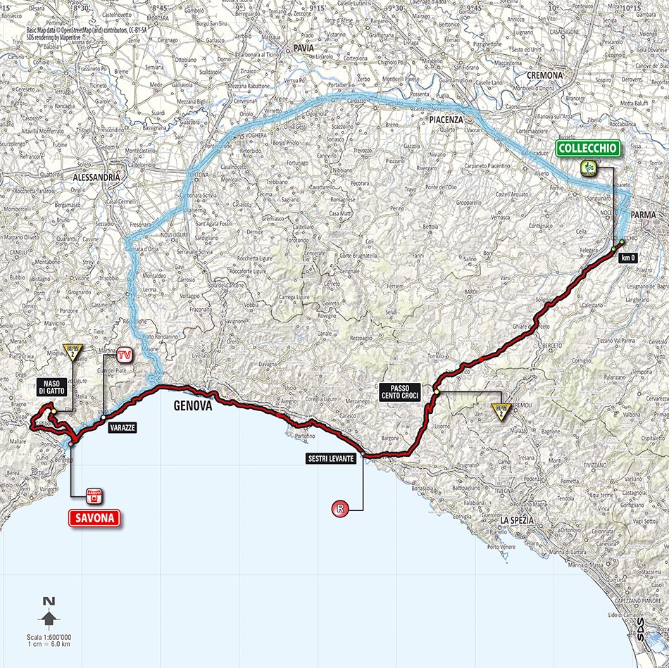 Streckenverlauf Hhenprofil Giro dItalia 2014 - Etappe 11