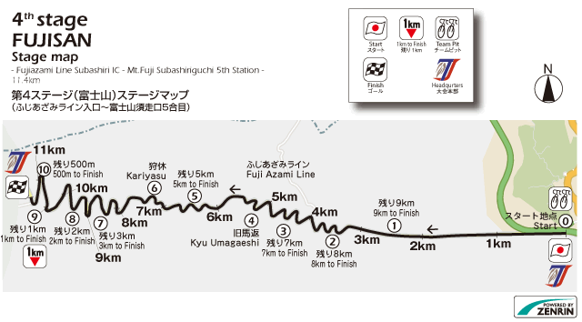 Streckenverlauf Tour of Japan 2014 - Etappe 4