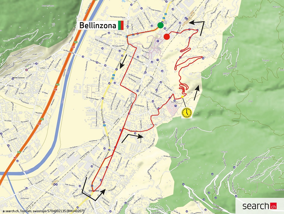 Streckenverlauf Tour de Suisse 2014 - Etappe 1