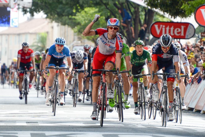 Alexander Kristoff erringt seinen zweiten Sprintsieg in der 2. Woche der Tour de France (Foto: Veranstalter/letour.fr)