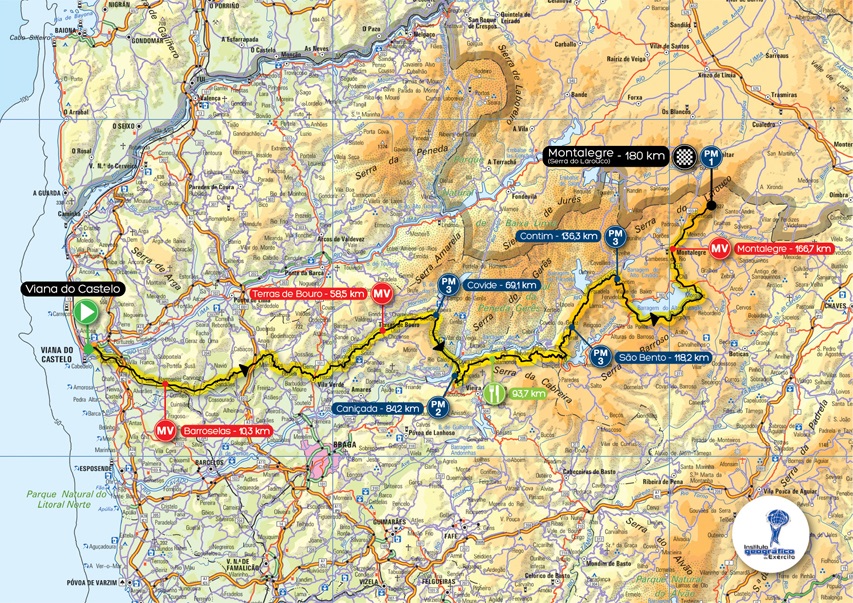 Streckenverlauf Volta a Portugal em Bicicleta Liberty Seguros 2014 - Etappe 3