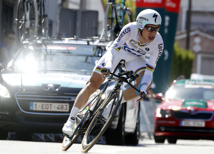 Martin schlgt Teamkollege Uran und Cancellara - Einzelzeitfahren macht Contador zum neuen Vuelta-Leader