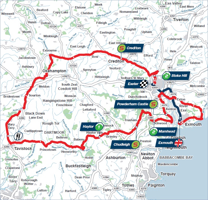 Streckenverlauf Tour of Britain 2014 - Etappe 5
